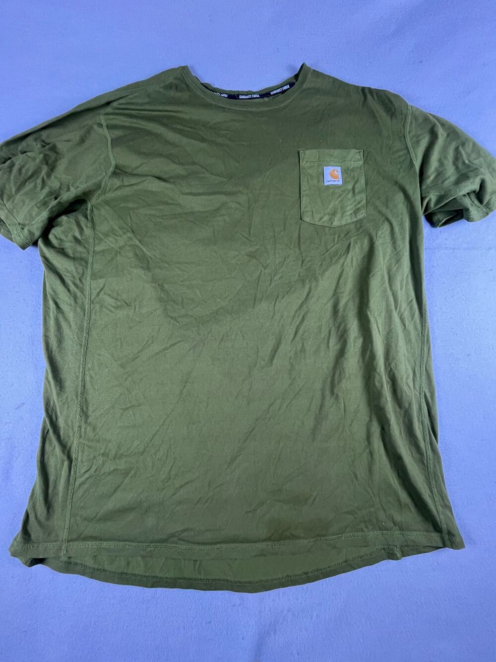 Carhartt Force Pocket T-Shirt Mens 3XLT Green Relaxed Fit Short Sleeve Workwear